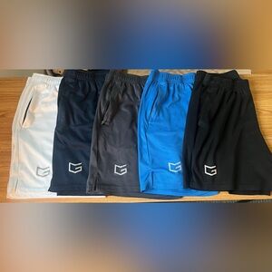 G Brand Men's Athletic Shorts - white, navy, gray, blue, black